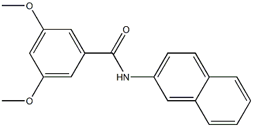 3,5-dimethoxy-N-(2-naphthyl)benzamide 结构式