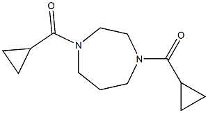 1,4-bis(cyclopropylcarbonyl)-1,4-diazepane 结构式