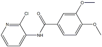 N-(2-chloro-3-pyridinyl)-3,4-dimethoxybenzamide 结构式