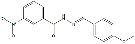 3-nitro-N'-(4-methoxybenzylidene)benzohydrazide 结构式