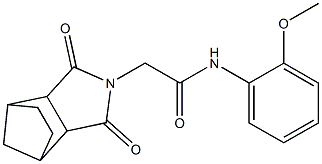 2-(3,5-dioxo-4-azatricyclo[5.2.1.0~2,6~]dec-4-yl)-N-(2-methoxyphenyl)acetamide 结构式