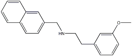 2-[3-(methyloxy)phenyl]-N-(naphthalen-2-ylmethyl)ethanamine 结构式