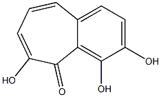 3,4,6-trihydroxy-5H-benzo[a]cyclohepten-5-one 结构式