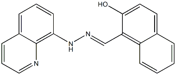 2-hydroxy-1-naphthaldehyde 8-quinolinylhydrazone 结构式