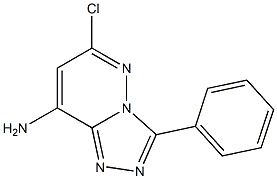 6-chloro-3-phenyl[1,2,4]triazolo[4,3-b]pyridazin-8-ylamine 结构式