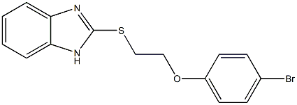 2-(1H-benzimidazol-2-ylthio)ethyl 4-bromophenyl ether 结构式