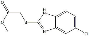 methyl [(5-chloro-1H-benzimidazol-2-yl)sulfanyl]acetate 结构式