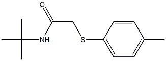 N-(tert-butyl)-2-[(4-methylphenyl)sulfanyl]acetamide 结构式