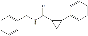 N-benzyl-2-phenylcyclopropanecarboxamide 结构式