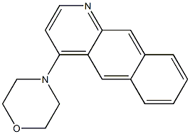 4-(4-morpholinyl)benzo[g]quinoline 结构式