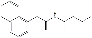 N-(1-methylbutyl)-2-(1-naphthyl)acetamide 结构式