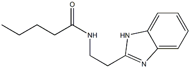 N-[2-(1H-benzimidazol-2-yl)ethyl]pentanamide 结构式