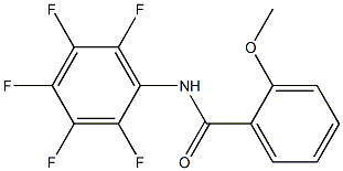 2-methoxy-N-(2,3,4,5,6-pentafluorophenyl)benzamide 结构式