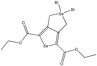 diethyl 2,2-dibromo-2,3-dihydro-1H-2lambda~4~-selenopheno[3,4-c]selenophene-4,6-dicarboxylate 结构式