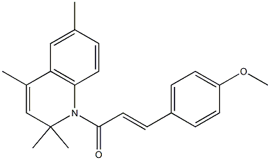 methyl 4-[3-oxo-3-(2,2,4,6-tetramethyl-1(2H)-quinolinyl)-1-propenyl]phenyl ether 结构式