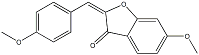 6-methoxy-2-(4-methoxybenzylidene)-1-benzofuran-3(2H)-one 结构式