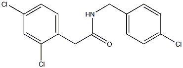 N-(4-chlorobenzyl)-2-(2,4-dichlorophenyl)acetamide 结构式