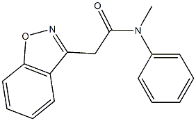 2-(1,2-benzisoxazol-3-yl)-N-methyl-N-phenylacetamide 结构式