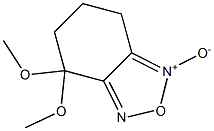 4,4-dimethoxy-4,5,6,7-tetrahydro-2,1,3-benzoxadiazole 1-oxide 结构式