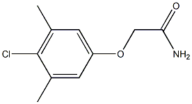 2-(4-chloro-3,5-dimethylphenoxy)acetamide 结构式