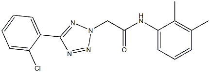 2-[5-(2-chlorophenyl)-2H-tetraazol-2-yl]-N-(2,3-dimethylphenyl)acetamide 结构式