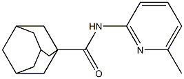 N-(6-methyl-2-pyridinyl)-1-adamantanecarboxamide 结构式