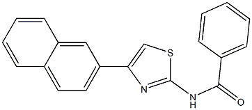 N-[4-(2-naphthyl)-1,3-thiazol-2-yl]benzamide 结构式