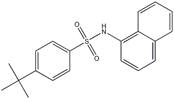 4-tert-butyl-N-(1-naphthyl)benzenesulfonamide 结构式