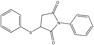 1-phenyl-3-(phenylsulfanyl)-2,5-pyrrolidinedione 结构式