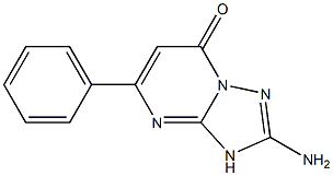 2-amino-5-phenyl[1,2,4]triazolo[1,5-a]pyrimidin-7(3H)-one 结构式
