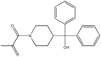 (1-methacryloyl-4-piperidinyl)(diphenyl)methanol 结构式