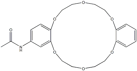 N-(6,7,9,10,17,18,20,21-octahydrodibenzo[b,k][1,4,7,10,13,16]hexaoxacyclooctadecin-2-yl)acetamide 结构式