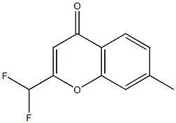 2-(difluoromethyl)-7-methyl-4H-chromen-4-one 结构式