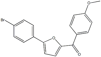 [5-(4-bromophenyl)-2-furyl](4-methoxyphenyl)methanone 结构式