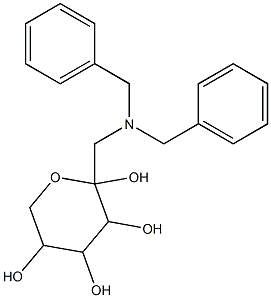 2-[(dibenzylamino)methyl]tetrahydro-2H-pyran-2,3,4,5-tetrol 结构式