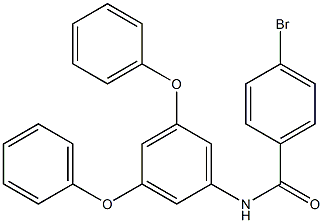 4-bromo-N-(3,5-diphenoxyphenyl)benzamide 结构式