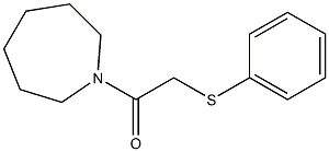 2-(1-azepanyl)-2-oxoethyl phenyl sulfide 结构式