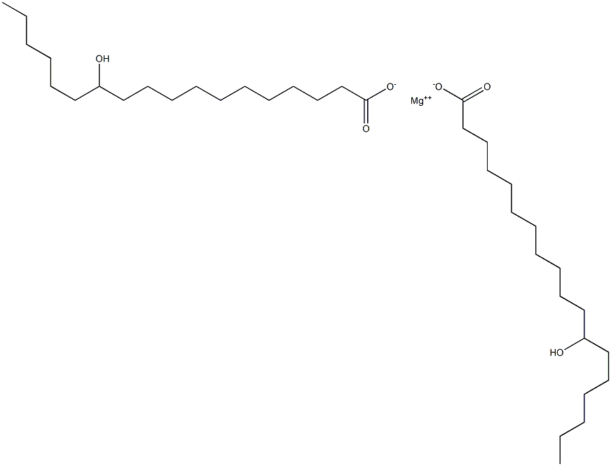 12-羟基硬脂酸镁 结构式