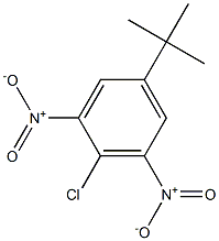 3,5-二硝基-4-氯叔丁基苯 结构式