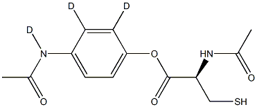 Acetaminophen-d3 mercapturate 结构式