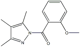 (2-methoxyphenyl)(3,4,5-trimethyl-1H-pyrazol-1-yl)methanone 结构式