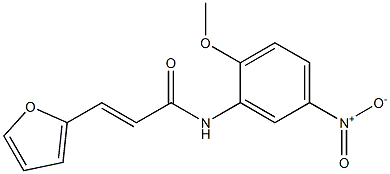 (E)-3-(2-furyl)-N-(2-methoxy-5-nitrophenyl)-2-propenamide 结构式