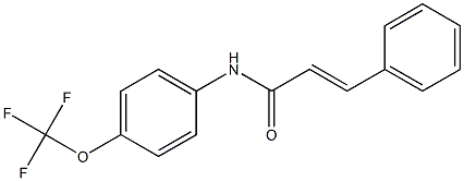 (E)-3-phenyl-N-[4-(trifluoromethoxy)phenyl]-2-propenamide 结构式