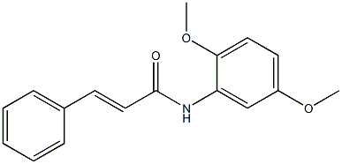 (E)-N-(2,5-dimethoxyphenyl)-3-phenyl-2-propenamide 结构式