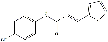 (E)-N-(4-chlorophenyl)-3-(2-furyl)-2-propenamide 结构式