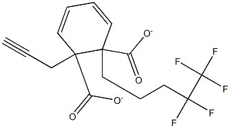 1-(4,4,5,5,5-pentafluoropentyl) 2-(2-propynyl) phthalate 结构式