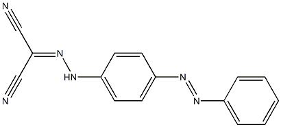 2-(2-{4-[(E)-2-phenyldiazenyl]phenyl}hydrazono)malononitrile 结构式