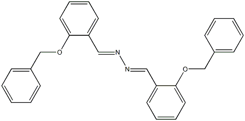 2-(benzyloxy)benzaldehyde N-{(E)-[2-(benzyloxy)phenyl]methylidene}hydrazone 结构式