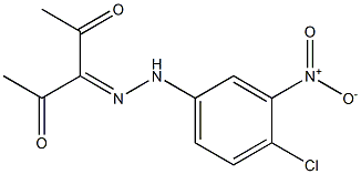 2,3,4-pentanetrione 3-[N-(4-chloro-3-nitrophenyl)hydrazone] 结构式
