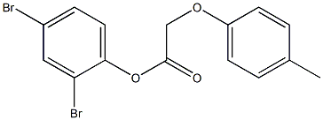 2,4-dibromophenyl 2-(4-methylphenoxy)acetate 结构式